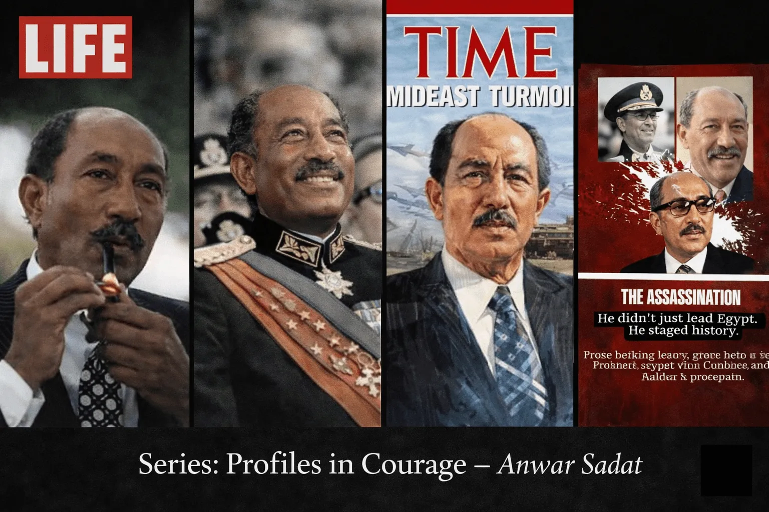 Anwar Sadat featured image for Original LIFE Magazines Profiles in Courage article