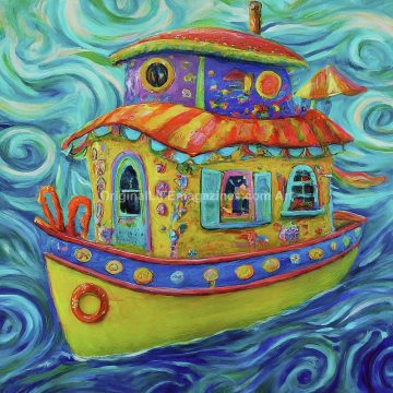 Abstract Toy Boat