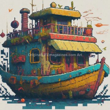Impressionist Toy Boat