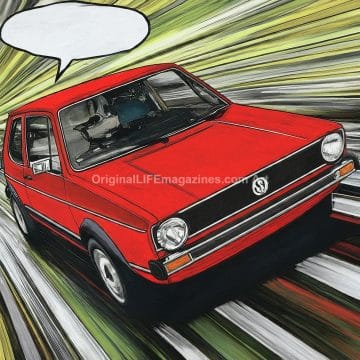 VW Golf Car Red Light Tunnel