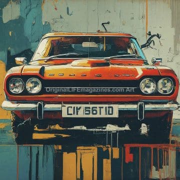 Capri Car Orange Front