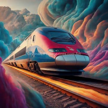 Color Cloud Bullet Train