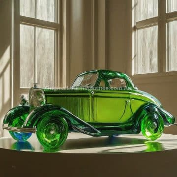 Vintage Glass Car