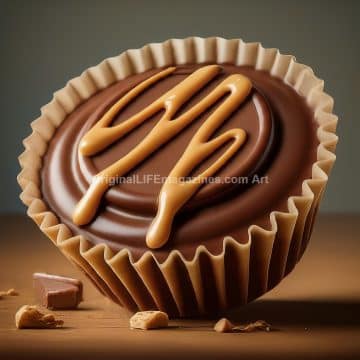 Peanut Butter Cup Candy Top Drizzle