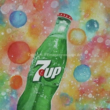 7 Up Soda Multi-color Carbonation