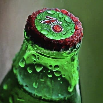 7 Up Soda Bottle Cold Top