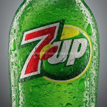 7 Up Soda Bottle Cold