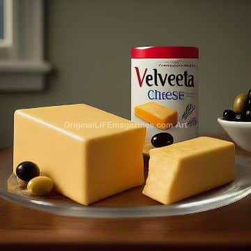 Velveeta Cheese Glass Plate