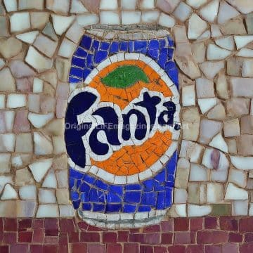 Fanta Grape Soda Mosaic