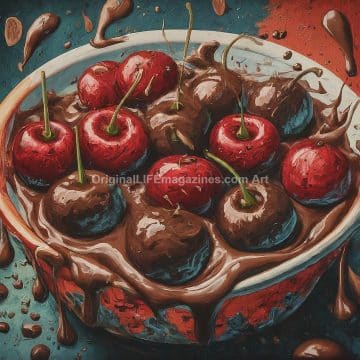 Chocolate Cherries Bowl