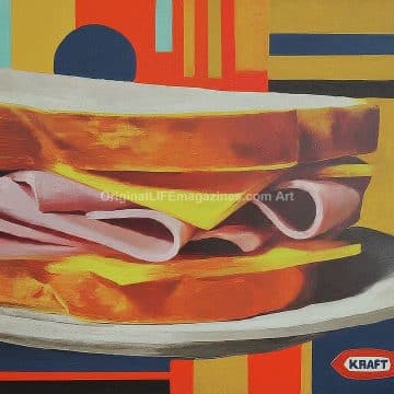 Ham & Kraft Cheese Sandwich