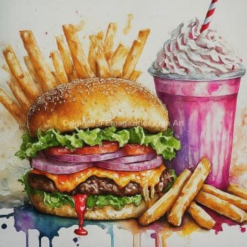 Cheeseburger Shake Fries Sprout