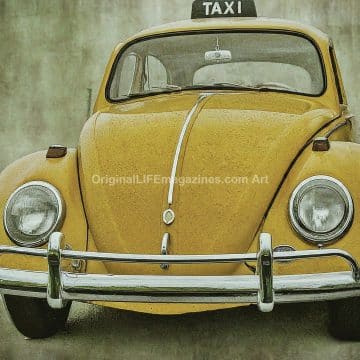 VW Beetle Car Yellow