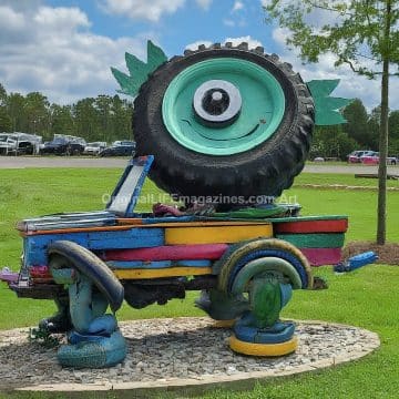 Tire Car Sculpture