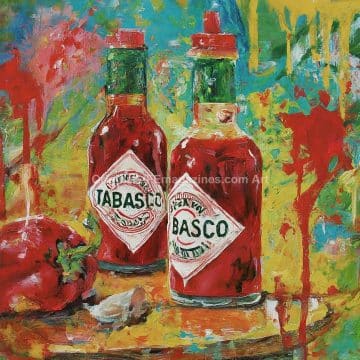 Tabasco Sauce Painting