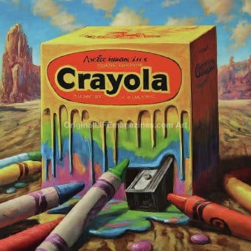 Crayola Crayons in Desert
