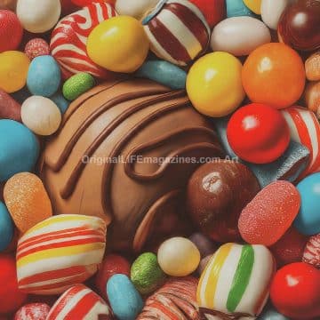 Candy Assortment Chocolate Center
