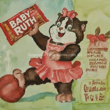 Baby Ruth Candy Bar Kitten Vintage