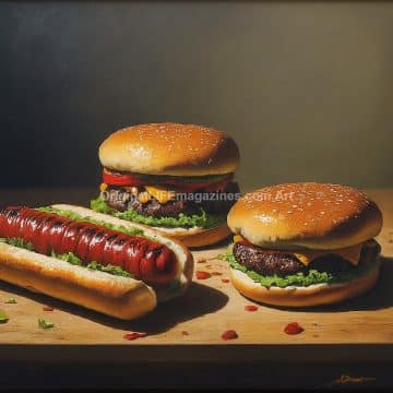Hambugers & Hot Dog Table