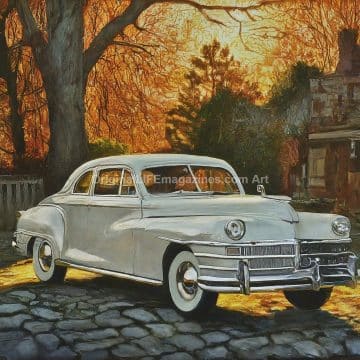 1941 Chrysler Sedan Car White V2