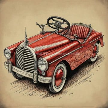 Vintage Toy Sports Car