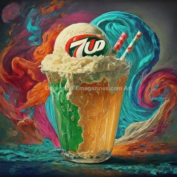 7-Up Ice Cream Soda Float