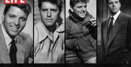 Burt Lancaster Hollywood Legends LIFE Magazine grid featuring classic film roles and portraits