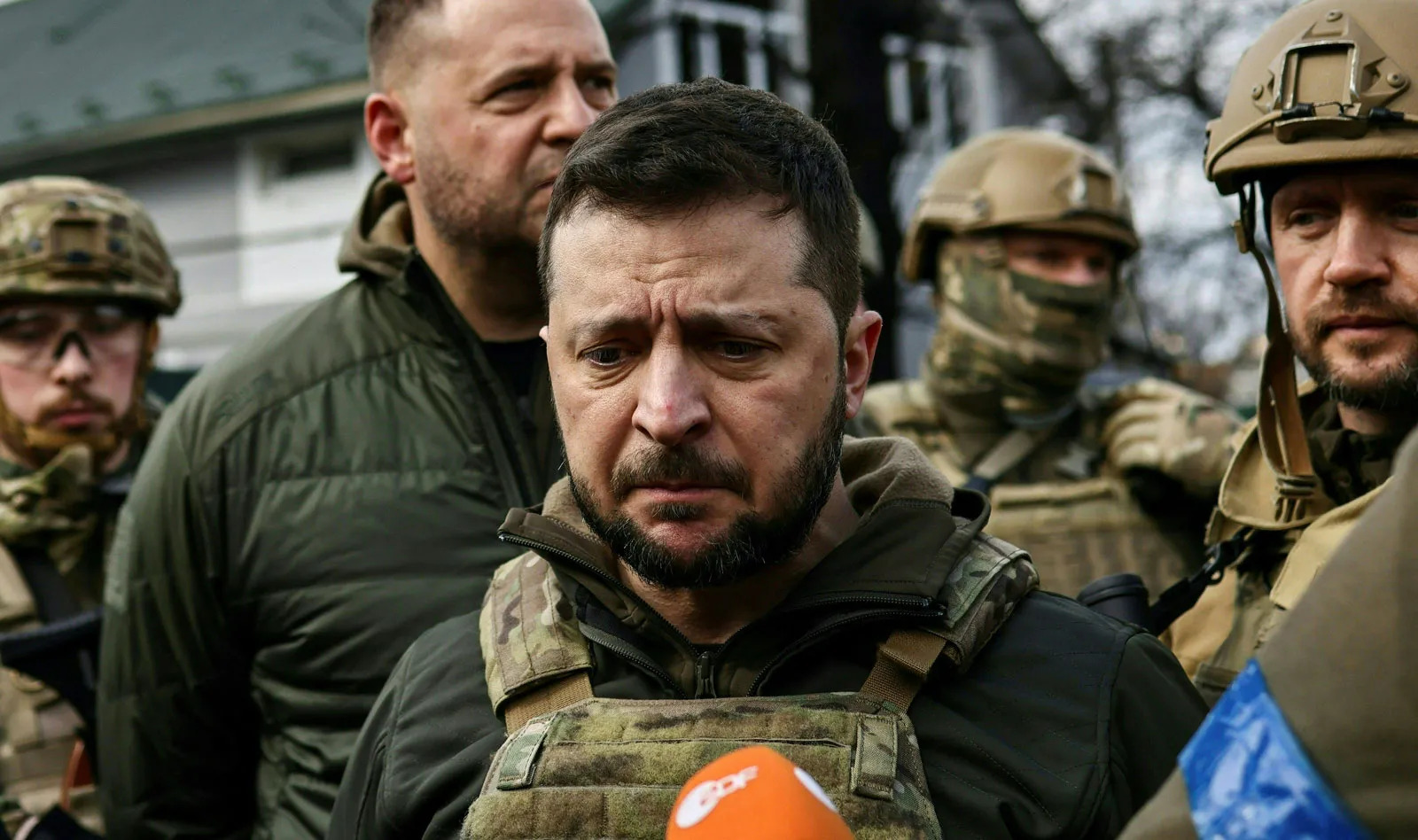 President Volodymyr Zelenskyy in Ukraine during wartime